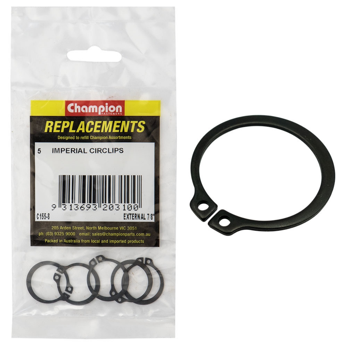 Picture of CIRCLIPS-EXTERNAL SHAFT 7/8" (Pkt.5)