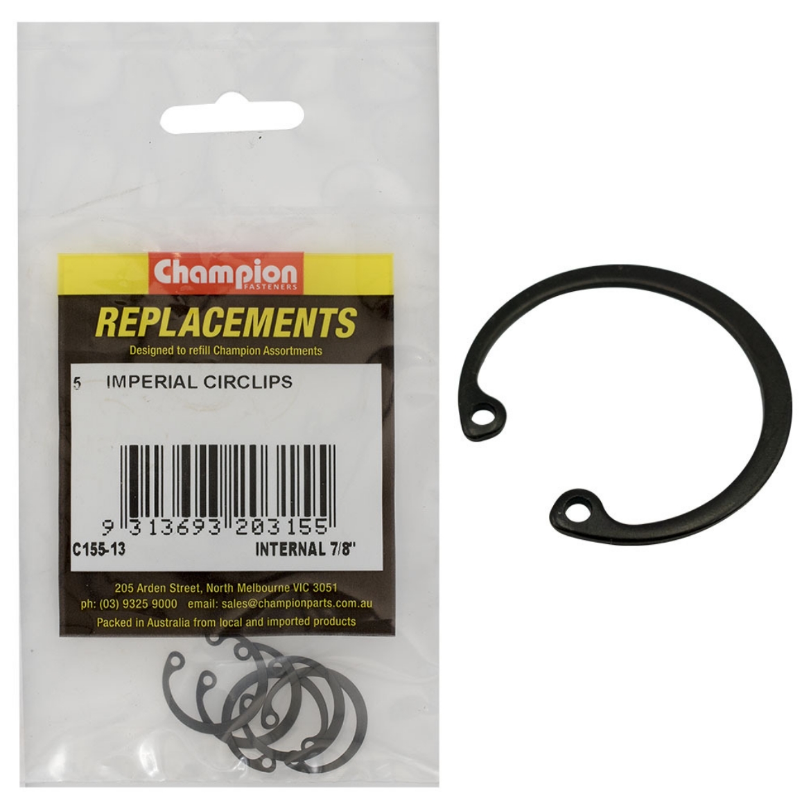 Picture of 7/8 INTERNAL CIRCLIPS (Pkt.5)