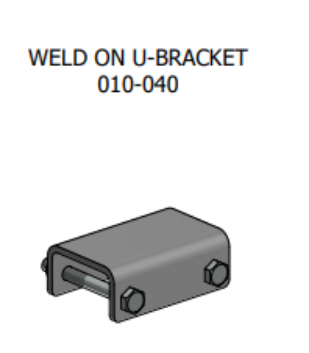 Picture of BOS U bracket weld on twin pack with bolts to attach Stabilisers to Chassis