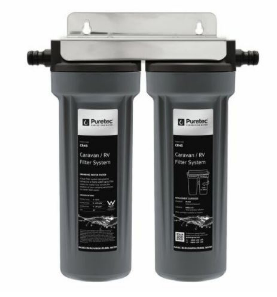 Picture of Caravan Water Filter Kit, Twin Housing with PL051 & MC011-S Cartridges, 10"