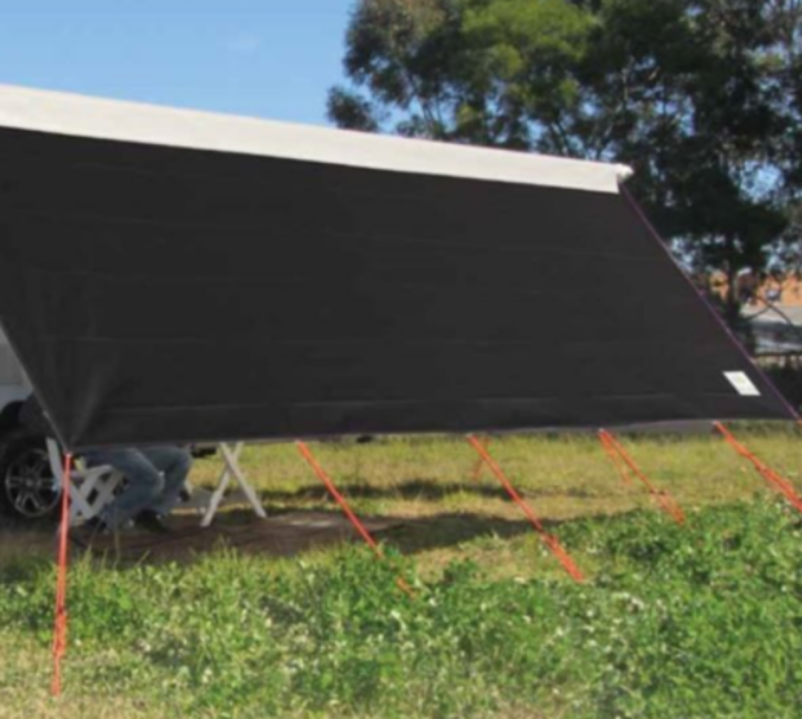 Picture of COAST V2 BLACK Sunscreen W5245mmxH1800mm T/S 18' CF Awning.