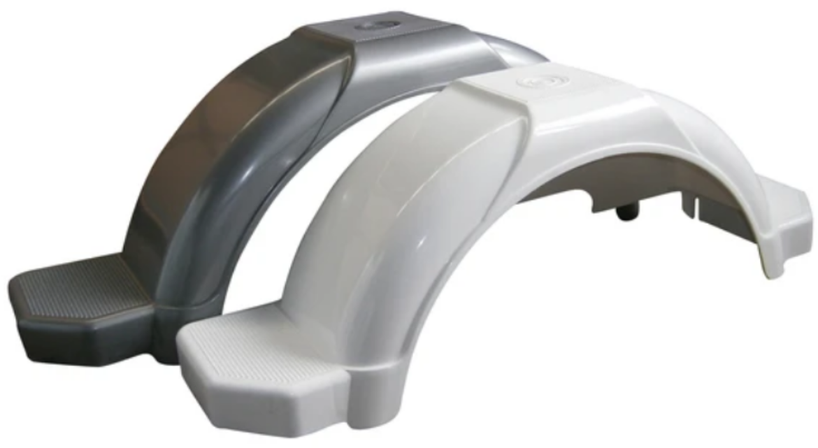 Picture of MUDGUARD PLASTIC 14" with Mudflap - White