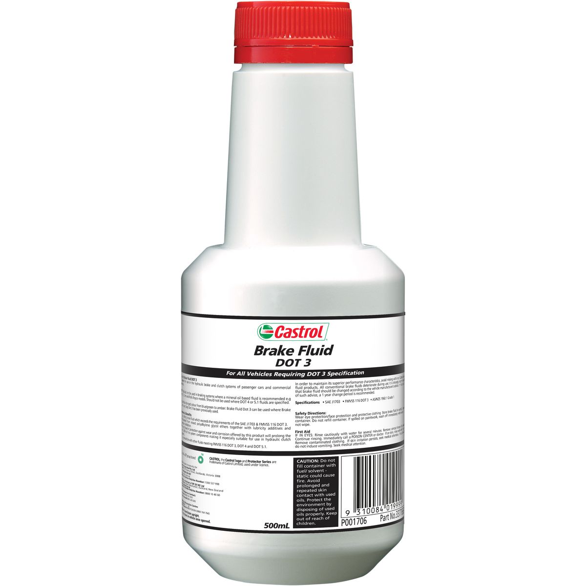 3377668 BRAKE FLUID DOT 3 500ML The Boss Shop Queensland Australia