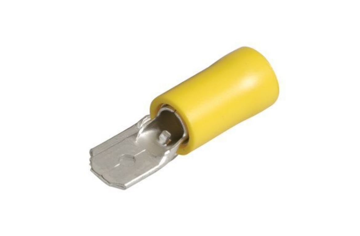 Picture of NARVA MALE TERMINAL BLADE (YELLOW) 6.3MM