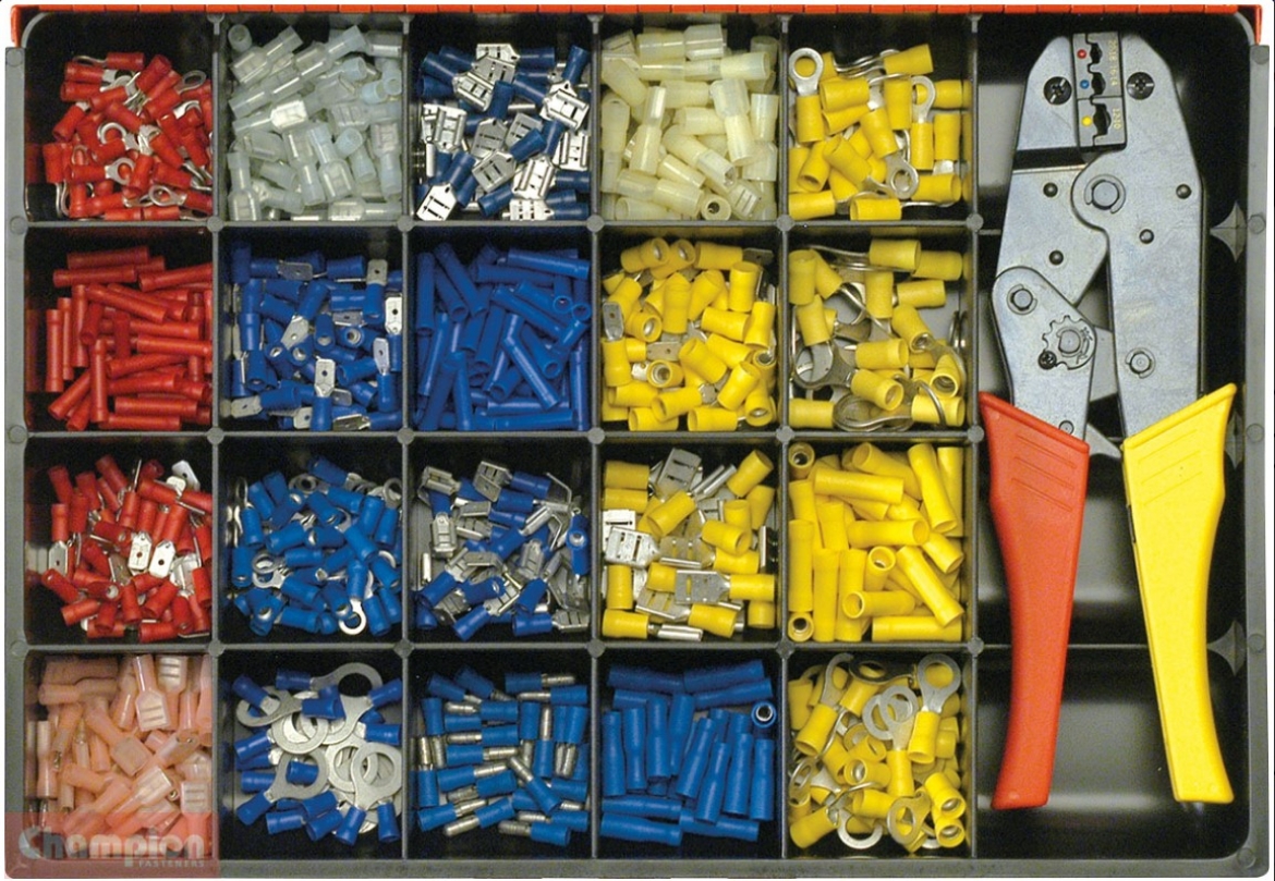 Picture of Champion CA2700 Wiring Crimp Terminal Assortment Kit, 700 Pcs
