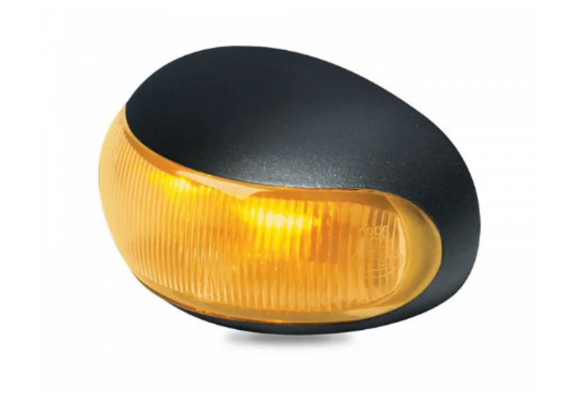 Amber LED Side Marker Lights For 1995-1998 Nissan 240SX & Silvia S14 – Clear Lens, Black Housing