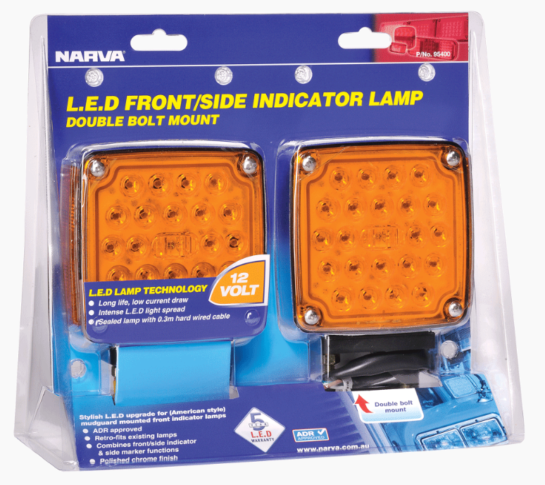 95400NA NARVA 12V COMBINED LED FRONT/SIDE DIRECTION INDICATOR LAMP PACK