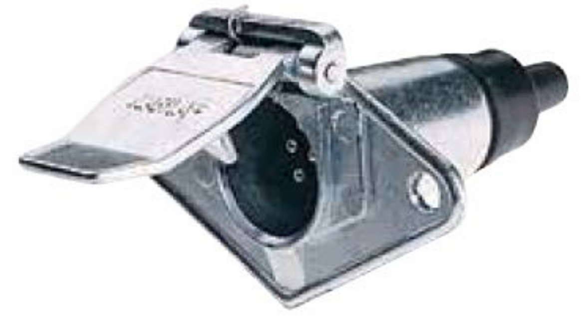 Picture of Narva 7 Pin Small Round Metal Trailer Socket