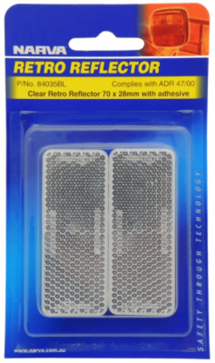 Picture of NARVA REFLECTOR 70X28MM CLEAR SELF ADHESIVE (2)