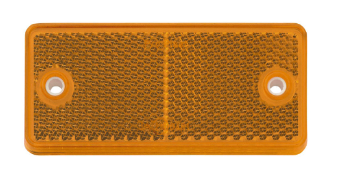 Picture of NARVA REFLECTOR 90X40MM AMBER DUAL FIXING HOLES  (2)