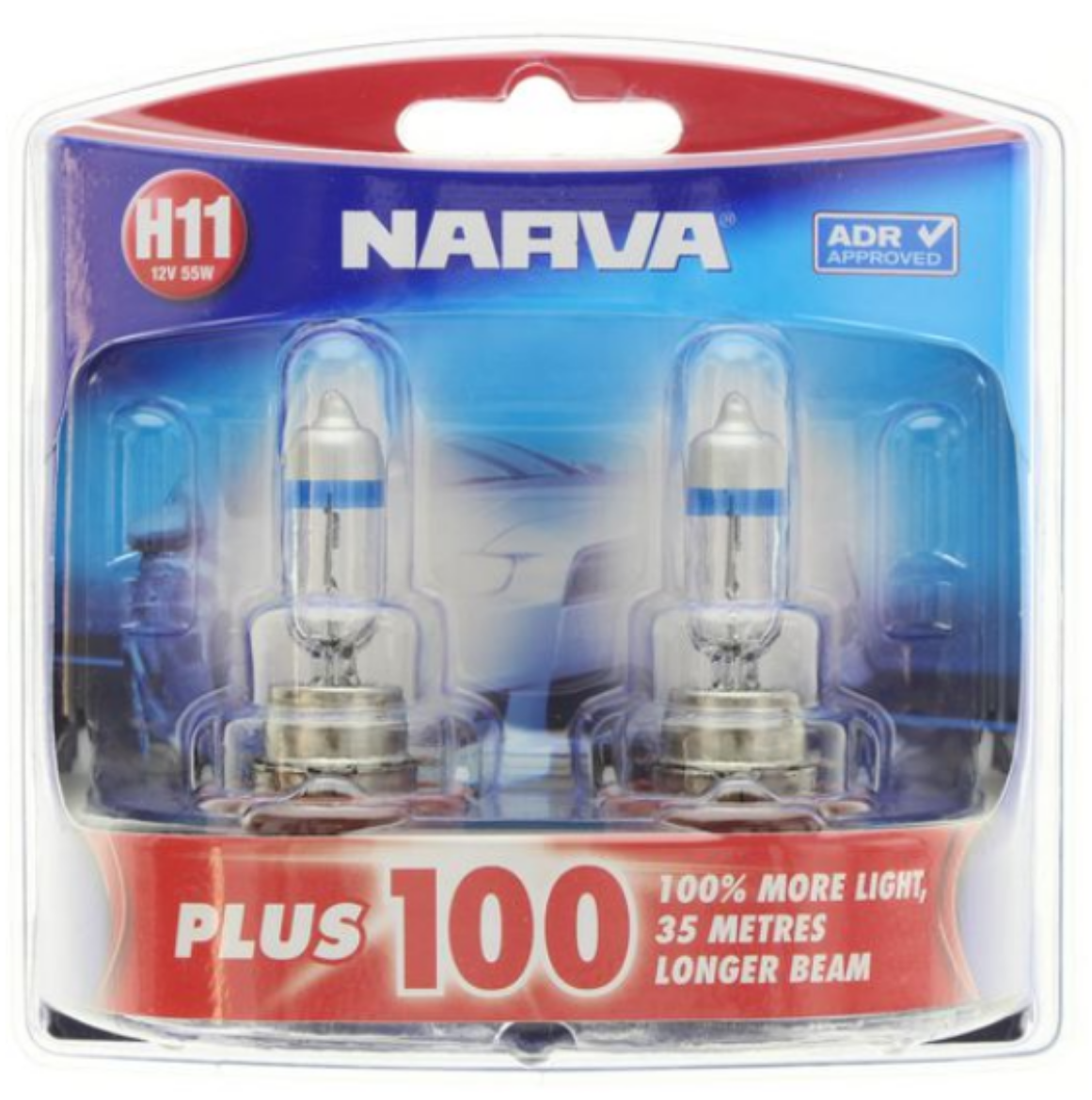 Picture of NARVA 2 X GLOBE 12V H11 55W HALOGEN (2)