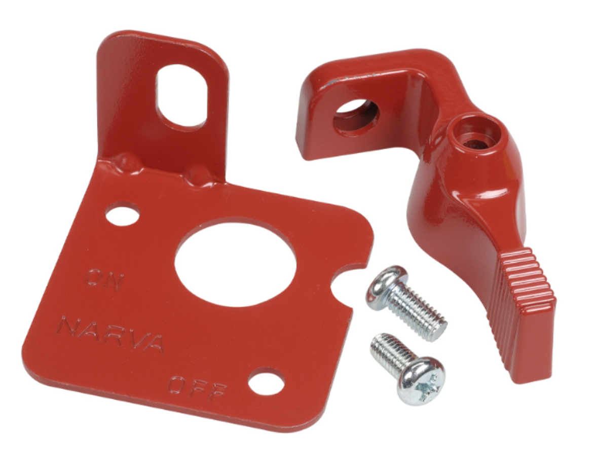 Picture of NARVA Lock-out Lever Kit (Red) suits 61070, 61074, 61075 and 61080 battery master switches