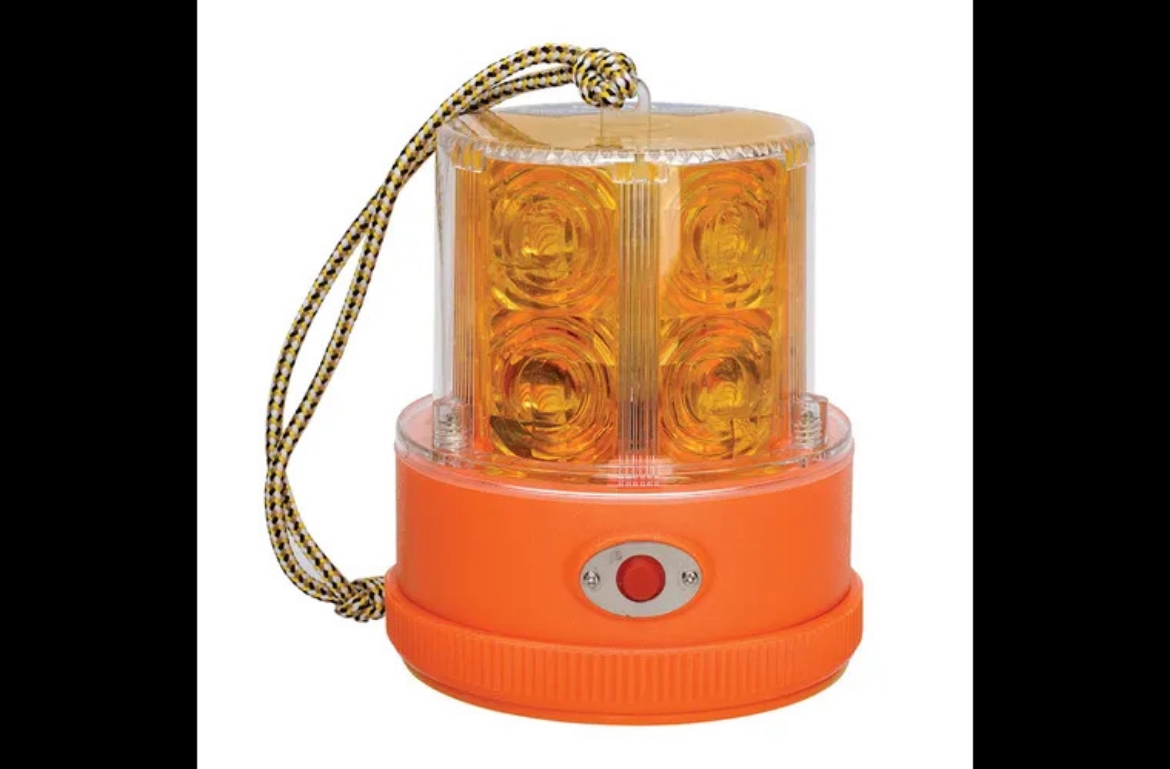 Picture of NARVA SENTRY LED PORTABLE BATTERY POWERED STROBE (AMBER) MAGNETIC BASE
