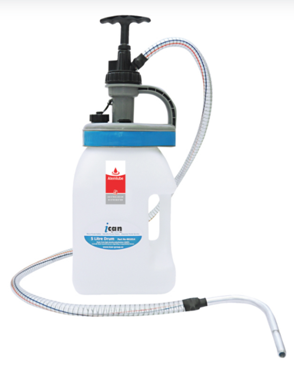 Picture of ALEMLUBE ICAN 5L OIL CONTAINER PUMP KIT COMPLETE