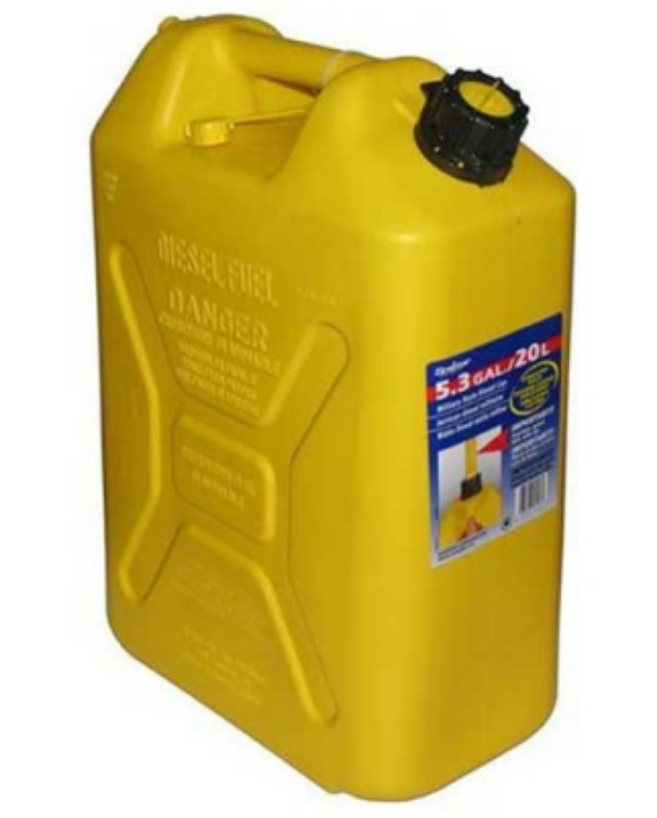 MD520 20L Scepter Heavy Duty Plastic Yellow (DIESEL) Jerry Can **TALL