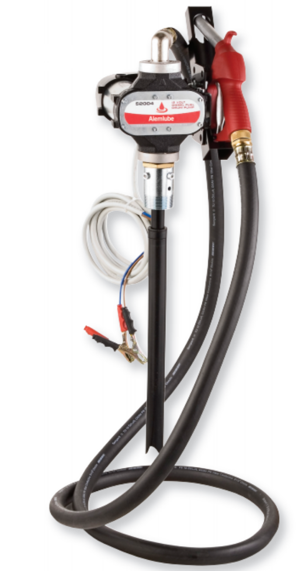 Picture of ALEMLUBE 24V DIESEL DRUM PUMP MANUAL NOZZLE 80LPM