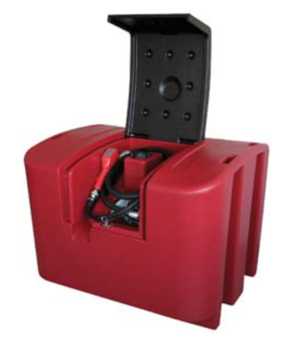Picture of ALEMLUBE DIESEL TANK 600L LOCK+PUMP W/-AUTO NOZZLE
