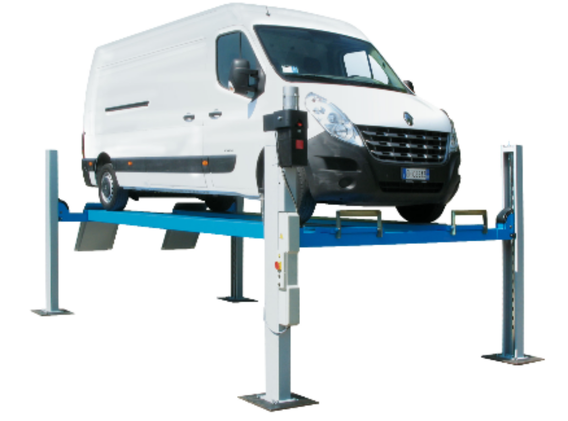 Picture of 6.5t 4-Post Electro-Hydraulic Commercial Vehicle Hoist FLAT RUNWAYS