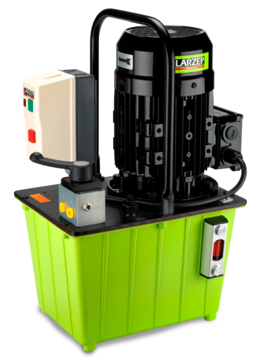 Picture of EPP Electric Pump 700 bar, 5L Tank 0.75 Kw 240V 50 Hz 4-0.36 L/Min 3/3 Way Manual Valve for S/A Cylinders