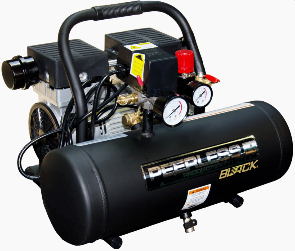 Picture of PEERLESS BLACK COMPRESSOR ELECTRIC 65LPM (2.3cfm) 10AMP 1.1HP