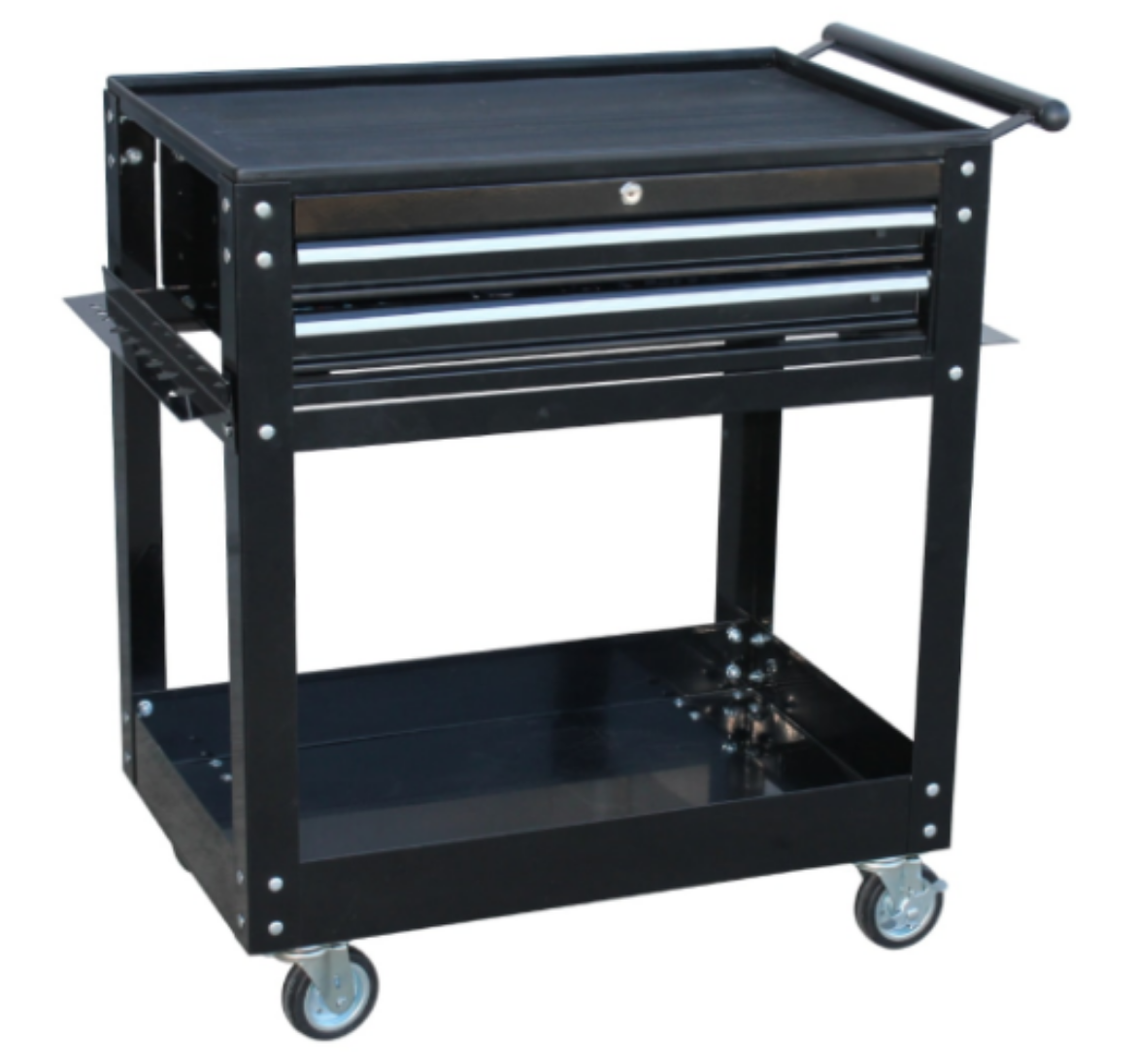 Picture of TOOL TROLLEY BLACK -  2 DRAWER - 2 SHELF