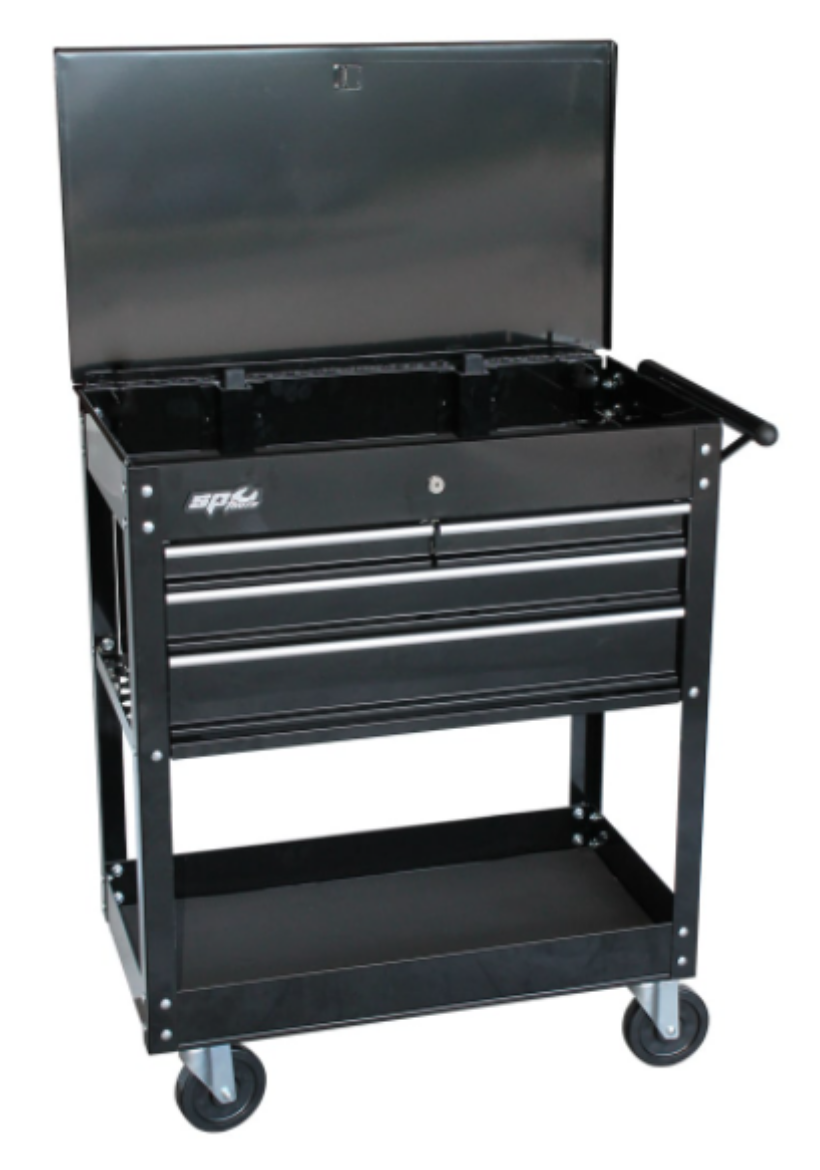 Picture of TECHNICIANS TROLLEY BLACK CUSTOM 4 DRAWER