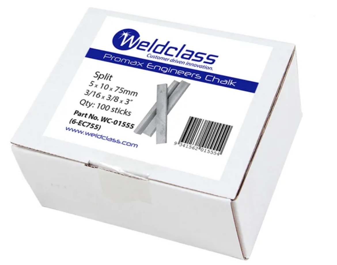 Picture of CHALK 10x5x75MM SPLIT -BOX 100 PCS