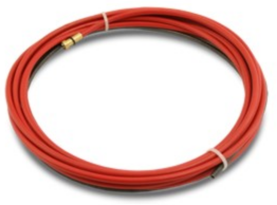 Picture of 0.9-1.2mm MIG Steel Liner Red 5m Binzel Style (ref 124.0035)