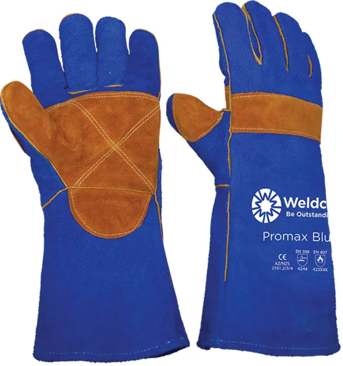 Picture of GLOVES WELDING PROMAX WG16 BLUE WELDCLASS