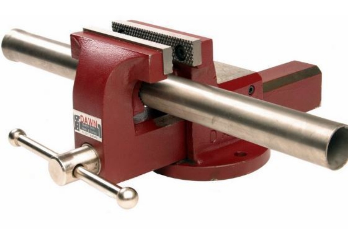 Picture of DAWN FORGED STEEL UTILITY VICE WITH ANVIL FIXED BASE 125MM (5")