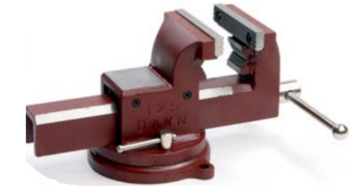 Picture of Dawn FORGED STEEL UTILITY VICE, 175MM C/W ANVIL - SWIVEL BASE