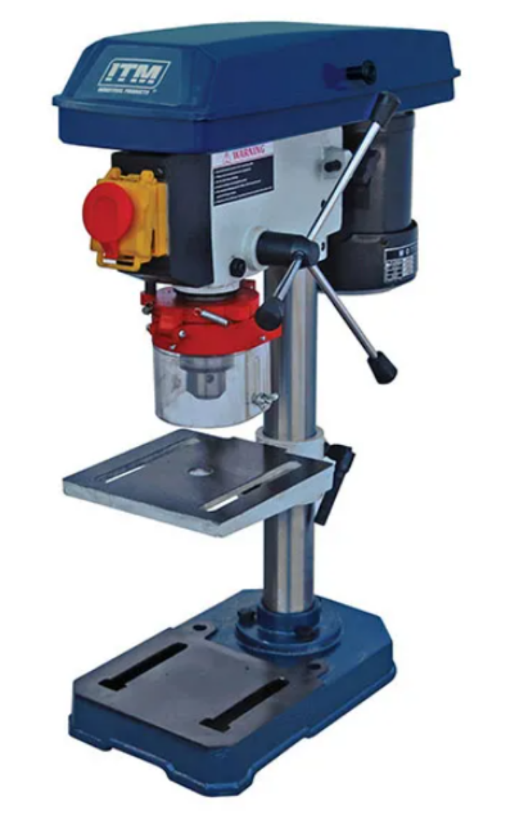 Picture of ITM PEDESTAL BENCH DRILL PRESS, 13MM CAP, 5 SPEED, 210MM SWING, 250W 240V
