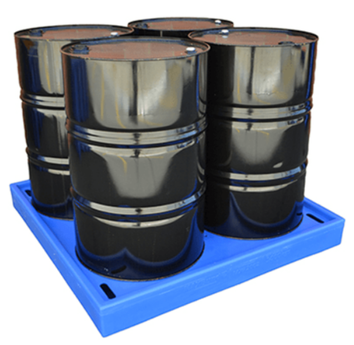 Picture of Low Profile Polyethylene 4 Drum Bund, 1275 x 1275 x 160mm