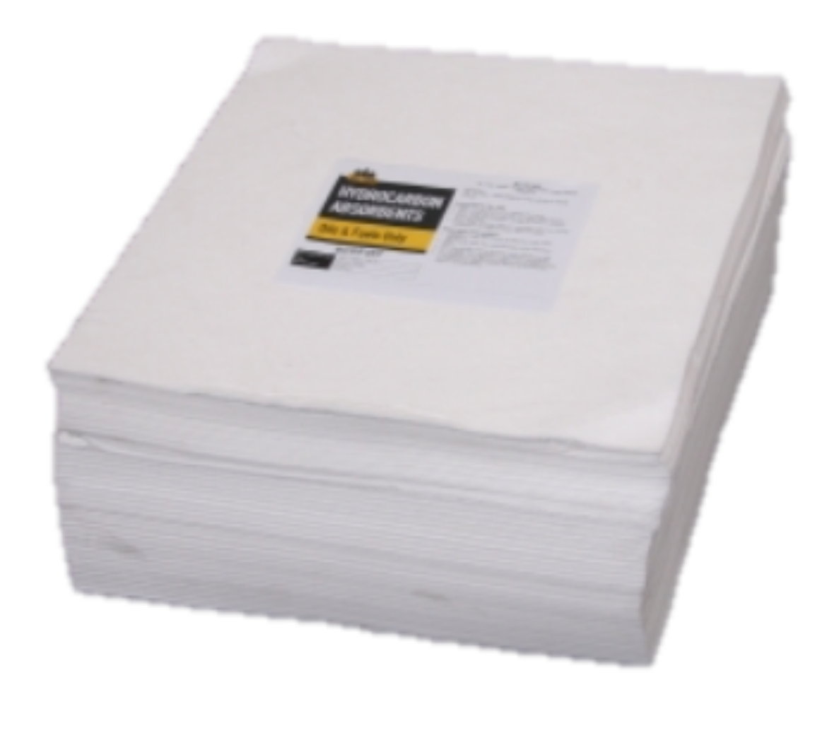 Picture of ABSORBENT PADS STANDARD HYDROCARBON 45cmX45cm (Pkt.200) (oil,fuel,solvents,etc.)