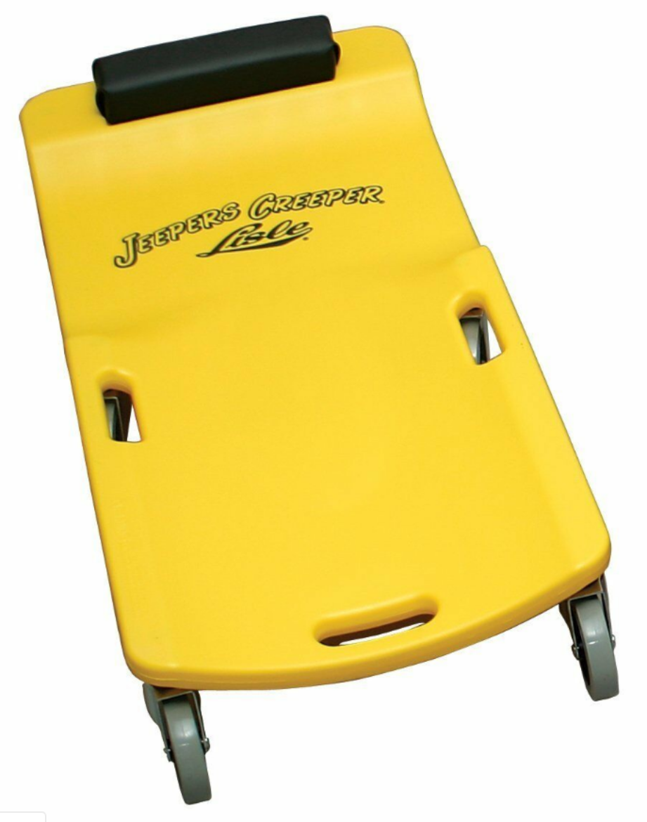 93032 MECHANICS CREEPER LARGE WHEEL, YELLOW The Boss Shop