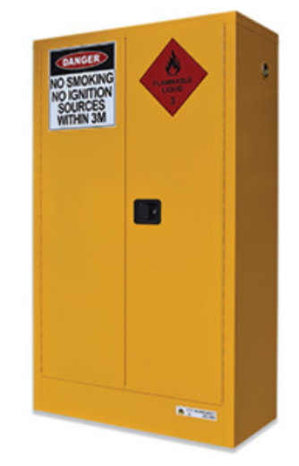 Picture of DANGEROUS GOODS STORAGE CABINET, INDOOR 450L, CLASS 3, SUMP, GRATE & SIGNAGE