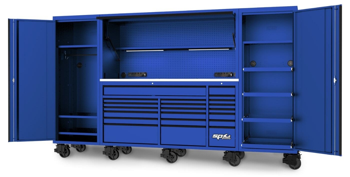 Picture of TOOL BOX 128" USA SUMO SERIES COMPLETE WORKSTATION - BLUE/BLACK