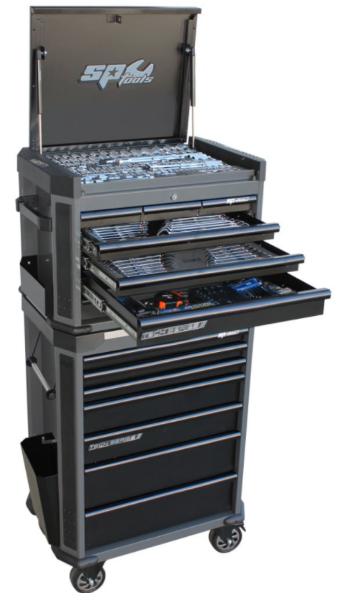 Picture of TOOL KIT 296PC METRIC-SAE DIAMOND BLACK TOP+ROLL CAB