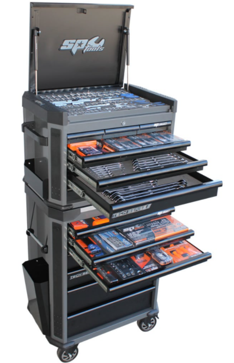 SP50444D TOOLKIT 627PC METRIC/SAE DIAMOND BLACK TOOL KIT The Boss