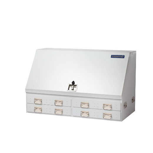 Picture of KINCROME UPRIGHT TRUCK BOX/UTE BOX - 4 DRAWER - WHITE (1200 x 600 x 750MM)