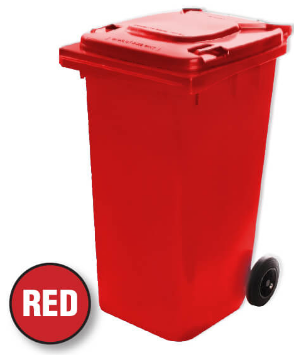 Picture of WHEELIE BIN RED 120LT (WGR013)