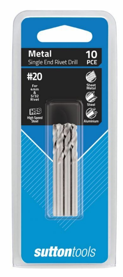 Picture of DRILL D132 #20 PANEL SHORTIE HSS (Pkt.10)