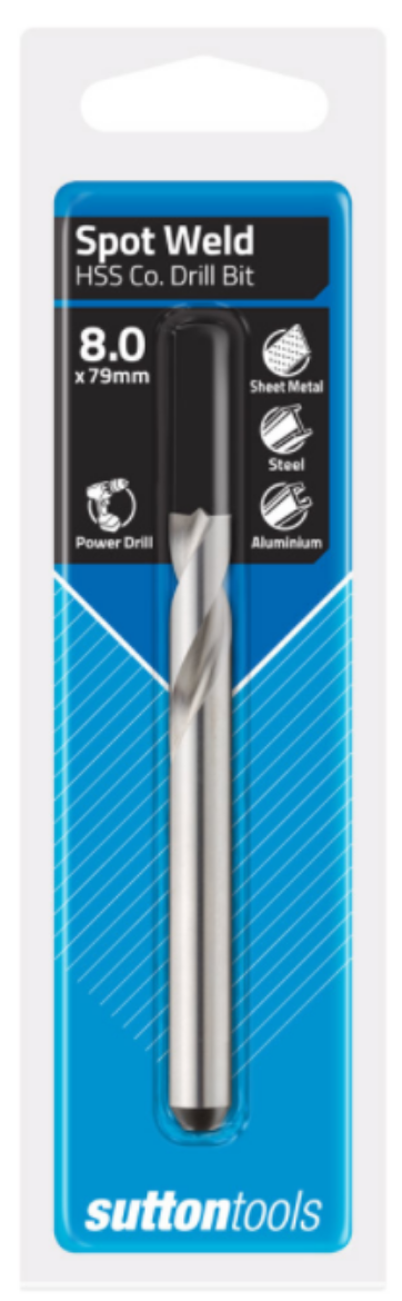 Picture of DRILL SPOT WELD 8 x 8 x 79mm FLT SHK HSS-Co5