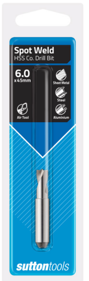 Picture of DRILL SPOT WELD 6 x 6 x 45mm FLT SHK HSS-Co5