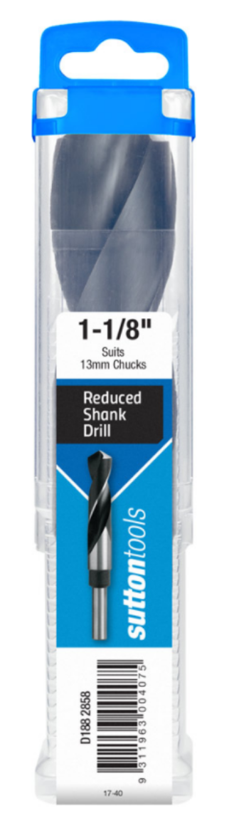 Picture of DRILL D188 1"-1/8 " REDUCED SHANK 1/2" HSS BLU