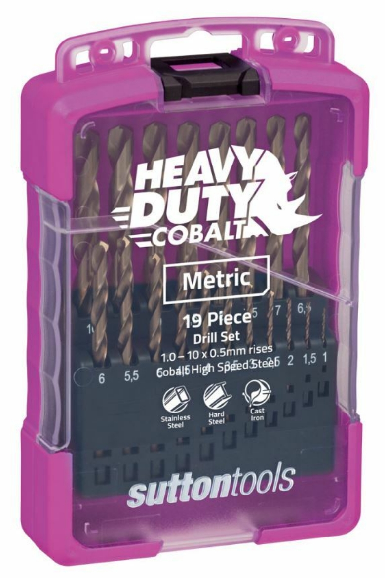 Picture of DRILL D109 SM2 SET 19Pce JBR HD Cobalt S/Pt 1.0-10.0x0.5mm