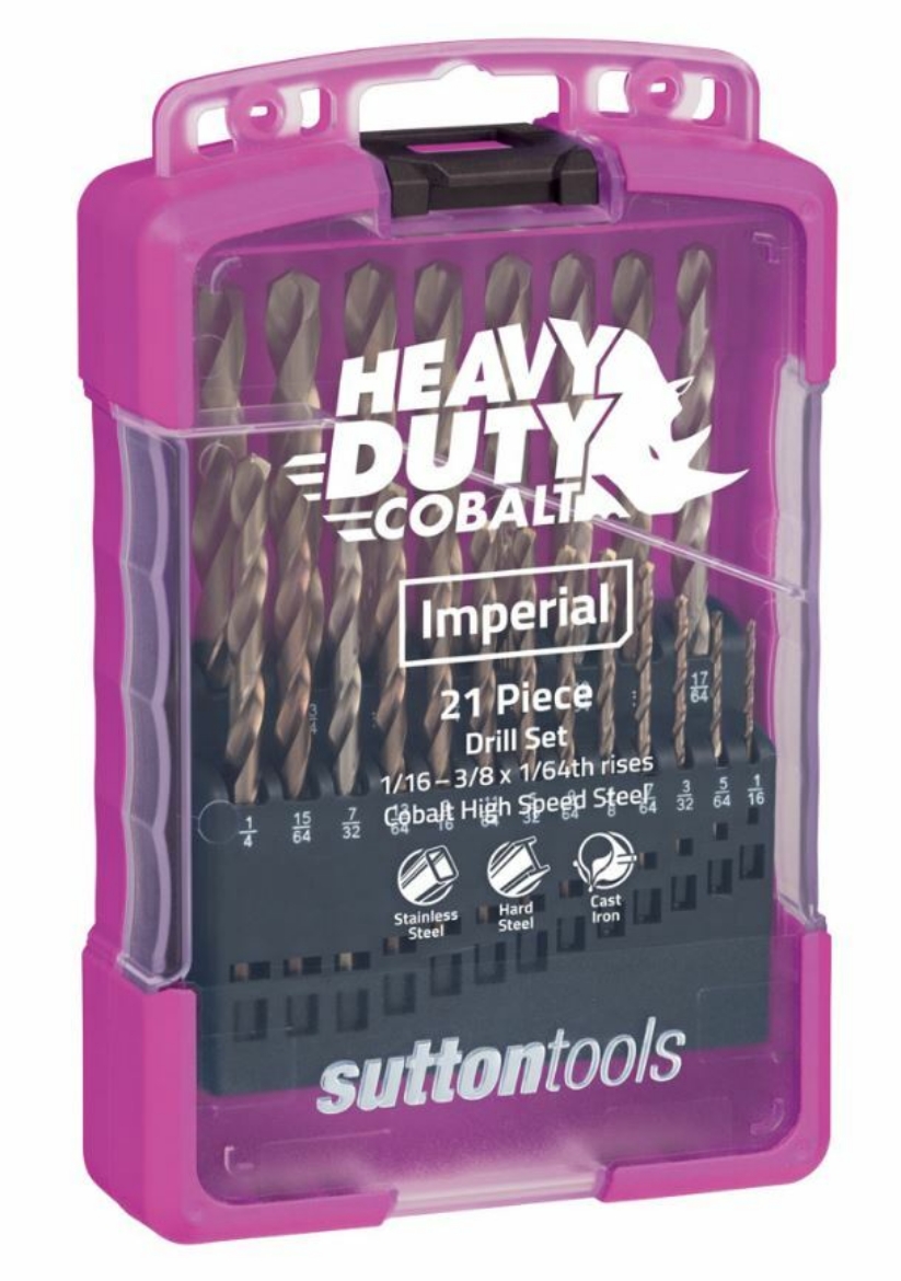 Picture of DRILL D109 S2 SET 21Pce JBR HD Cobalt S/Pt 1/16-3/8x1/64ths