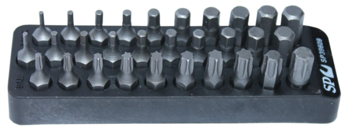 Picture of BIT SET 30PC, METRIC & SAE HEX, TORX