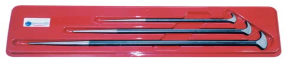 Picture of Dawn 3PC LADYFOOT (ROLLING HEAD)  PRY BAR SET inc. 40150, 40152, 40154 (IE 300, 405, 533MM LONG)