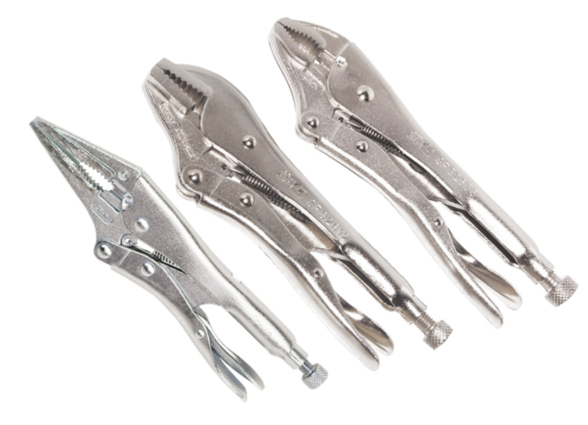 Picture of SET PLIER LOCKING LONG NOSE AND CURVED JAW 3PC